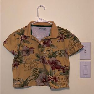 urban outfitters floral polo